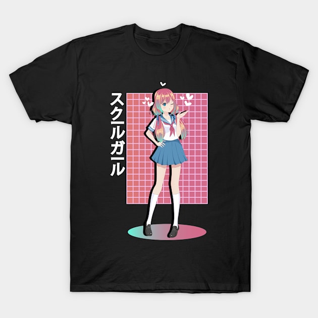 Kawaii Strawberry Girl 90s Japanese Otaku Stylish Aesthetic T-Shirt by Blink_Imprints10